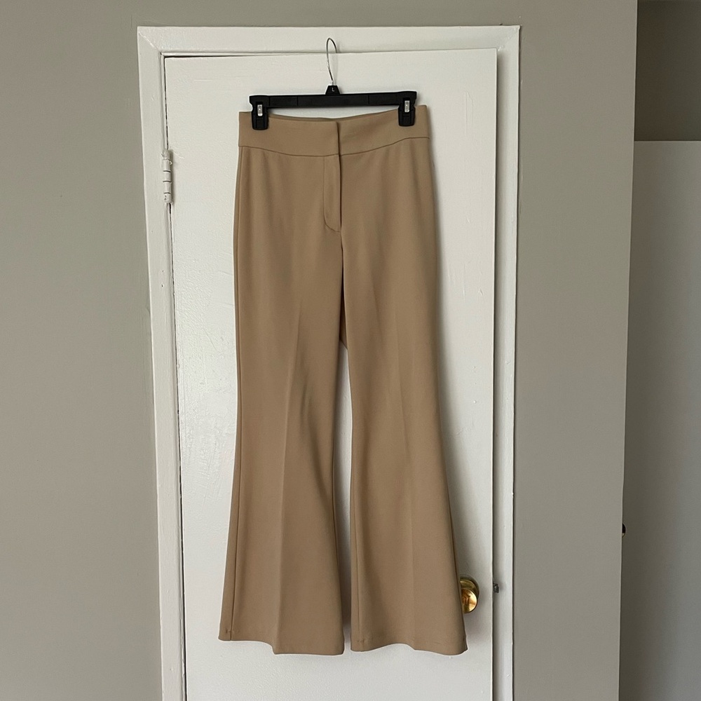 DKNY Tan Flare Pants